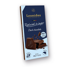 Reduced sugar 100g dark chocolate bar